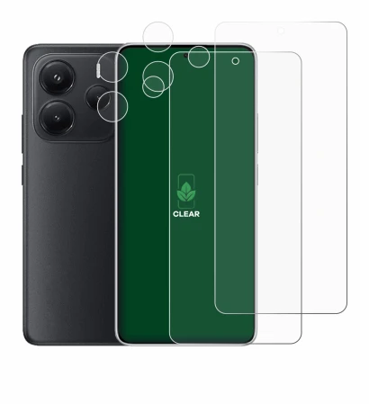 Image of the device Xiaomi Redmi Note 14 (Front+Camera) with a wide variety of screen protectors.
