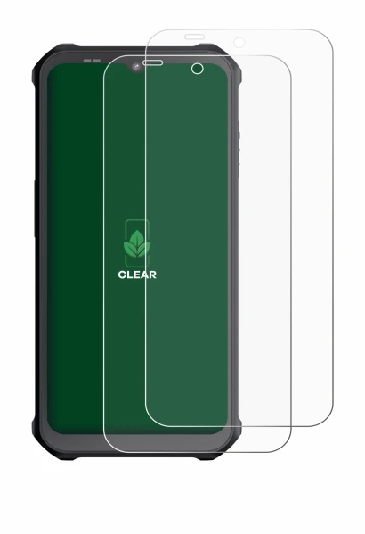 Image of the device Sonim XP400 with a wide variety of screen protectors.