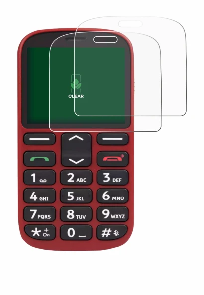 Image of the device Doro 1360 with a wide variety of screen protectors.