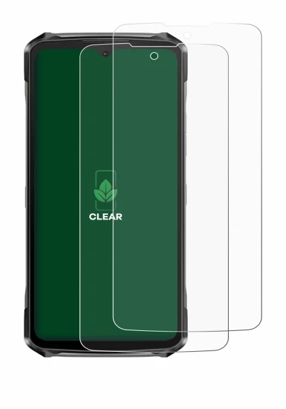 Image of the device Doogee S119 with a wide variety of screen protectors.