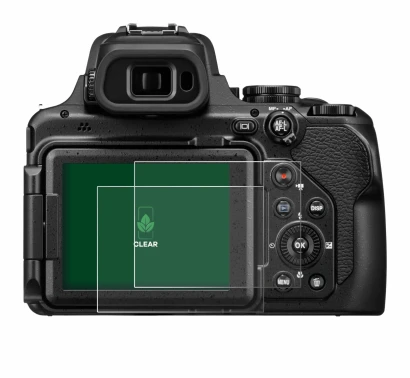 Image of the device Nikon Coolpix P1100 with a wide variety of screen protectors.