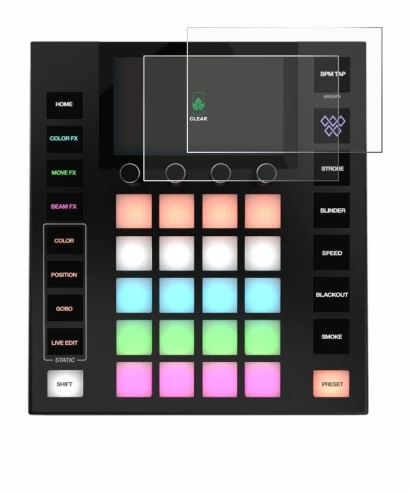 Image of the device Wolfmix W1 MK2 with a wide variety of screen protectors.