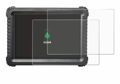 Image of the device iCarsoft CR Ultra with a wide variety of screen protectors.