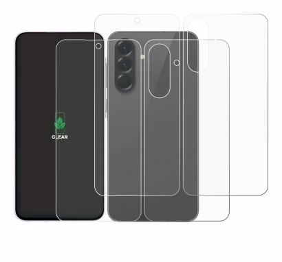 Image of the device Samsung Galaxy A56 5G (Front+Back) with a wide variety of screen protectors.