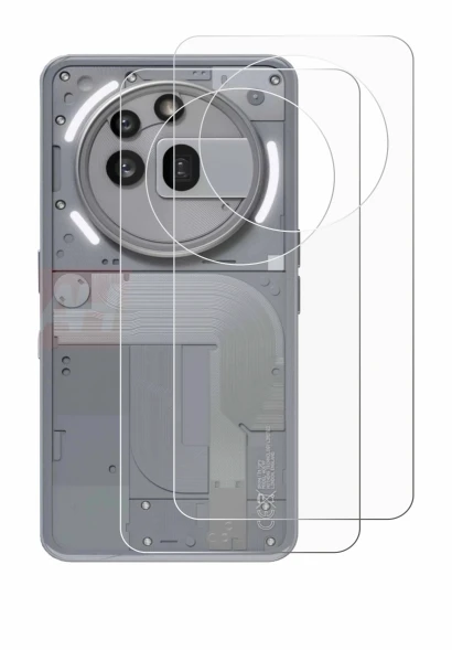 Image of the device Nothing Phone (3a) Pro (Back) with a wide variety of screen protectors.
