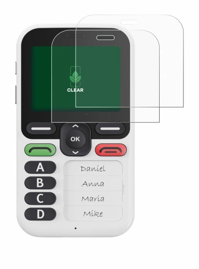 Image of the device Doro Leva X10 with a wide variety of screen protectors.