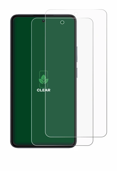Image of the device realme 14 with a wide variety of screen protectors.
