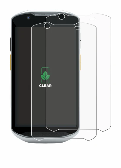 Image of the device Zebra TC52x-HC with a wide variety of screen protectors.