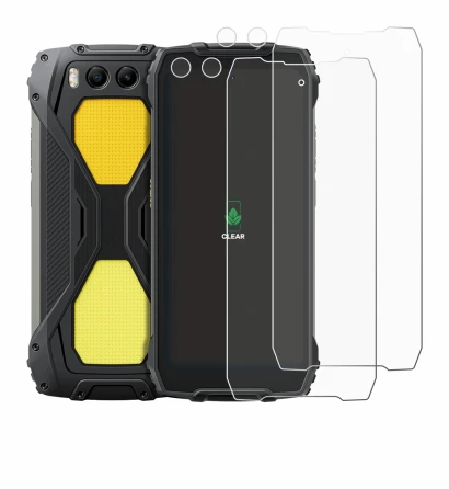 Image of the device Blackview BV7300 (Front+Camera) with a wide variety of screen protectors.