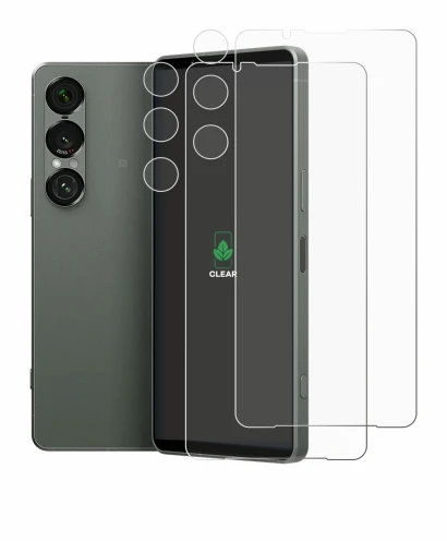 Image of the device Sony Xperia 1 VII (Front+Camera) with a wide variety of screen protectors.