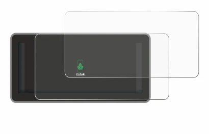 Image of the device Vantrue Nexus 4 Pro with a wide variety of screen protectors.