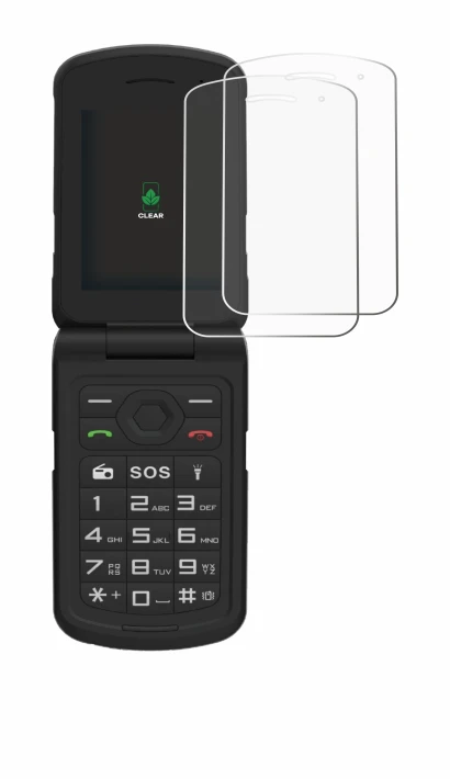 Image of the device AGM M10 with a wide variety of screen protectors.