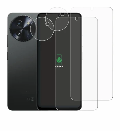 Image of the device Doogee Note 59 Pro Plus (Front+Camera) with a wide variety of screen protectors.