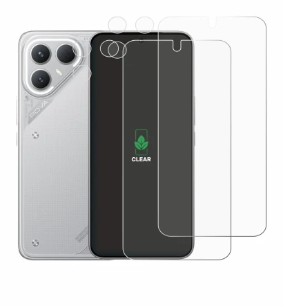 Image of the device Tecno Pova 7 Pro (Front+Camera) with a wide variety of screen protectors.