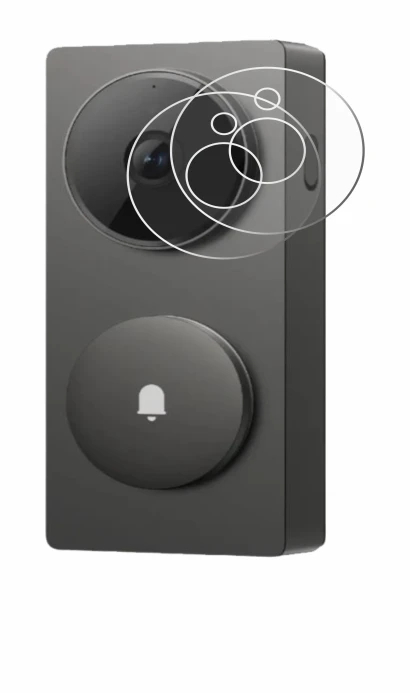 Image of the device Aqara Hub G410 with a wide variety of screen protectors.