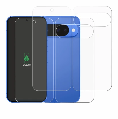 Image of the device Google Pixel 10 (Front+Back) with a wide variety of screen protectors.