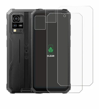 Image of the device Blackview BV4800 SE (Front+Camera) with a wide variety of screen protectors.