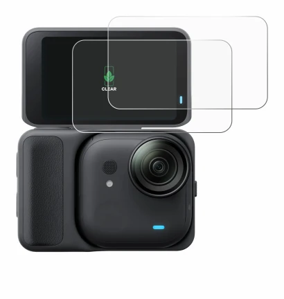 Image of the device Insta360 Go Ultra with a wide variety of screen protectors.