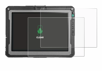 Image of the device Getac ZX10 G2 with a wide variety of screen protectors.