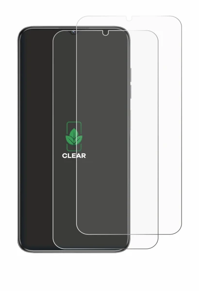 Image of the device Oukitel C1 with a wide variety of screen protectors.