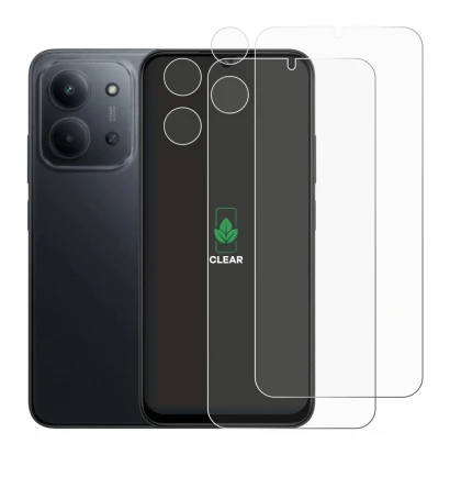 Image of the device Xiaomi Redmi 15C (Front+Camera) with a wide variety of screen protectors.