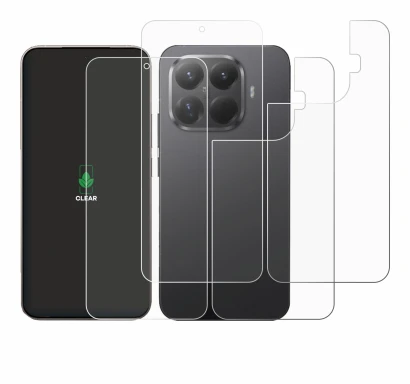 Image of the device Xiaomi 15T Pro (Front+Back) with a wide variety of screen protectors.