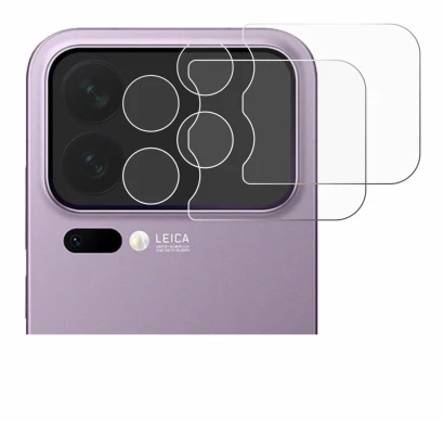 Image of the device Xiaomi 17 Pro Max (ONLY Camera Lens) with a wide variety of screen protectors.