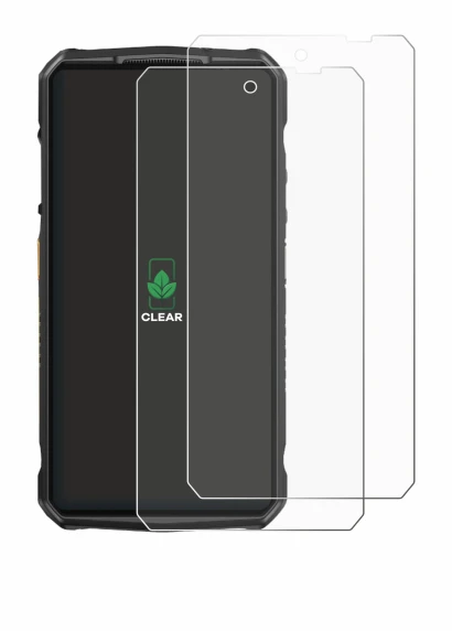 Image of the device Ulefone 29 pro with a wide variety of screen protectors.