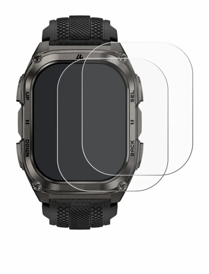 Image of the device Kospet Tank M4 with a wide variety of screen protectors.