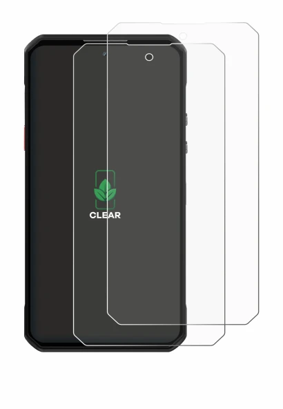 Image of the device Oukitel WP60 with a wide variety of screen protectors.