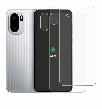 Image of the device OnePlus 15R (Front+Camera) with a wide variety of screen protectors.