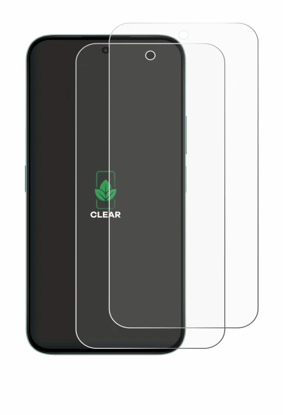 Image of the device Honor X6c with a wide variety of screen protectors.