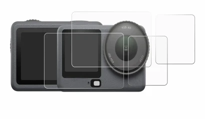 Image of the device DJI Osmo Action 6 with a wide variety of screen protectors.