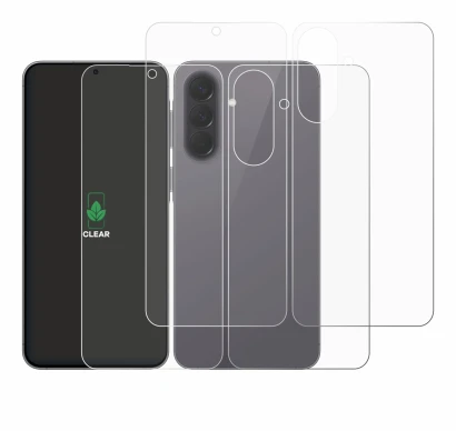 Image of the device Samsung Galaxy A57 5G (Front+Back) with a wide variety of screen protectors.