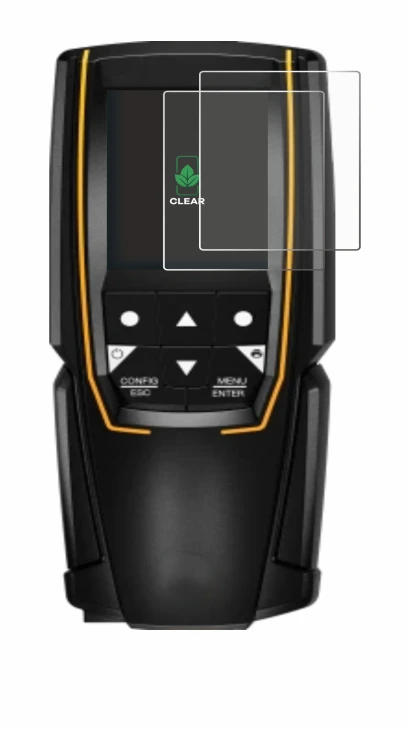Image of the device Testo 310 (2nd Gen.) with a wide variety of screen protectors.