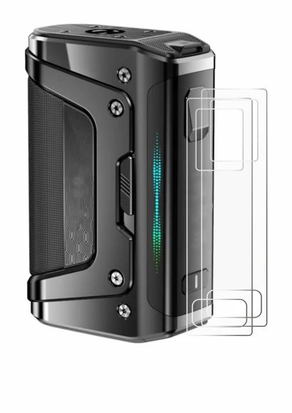 Image of the device GeekVape Aegis Legend 5 with a wide variety of screen protectors.