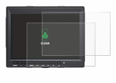 Image of the device Feelworld FW759 7" with a wide variety of screen protectors.