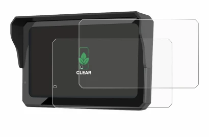 Image of the device Carpuride W602BS Pro with a wide variety of screen protectors.