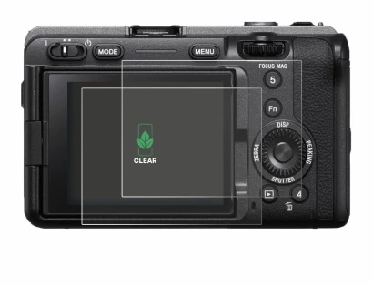Image of the device Sony FX3A (ILME‑FX3A) with a wide variety of screen protectors.