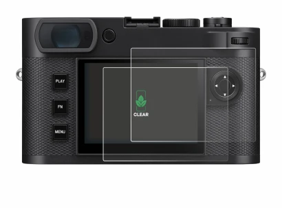 Image of the device Leica M EV1 with a wide variety of screen protectors.