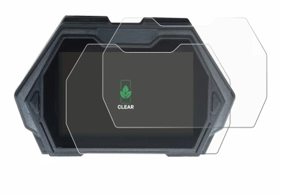 Image of the device Kukirin G3 Pro with a wide variety of screen protectors.