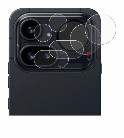 Image of the device Nothing Phone (4a) Pro (ONLY Camera Lens) with a wide variety of screen protectors.
