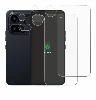 Image of the device Nothing Phone (4a) Pro (Front+Camera) with a wide variety of screen protectors.