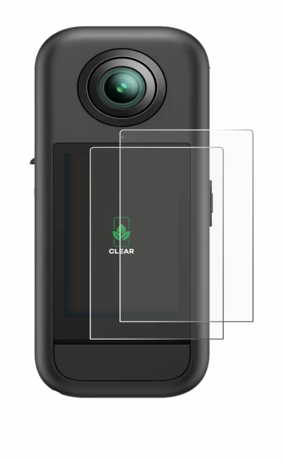 Image of the device Akaso 360 with a wide variety of screen protectors.