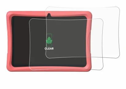 Image of the device Tabwee K10 with a wide variety of screen protectors.