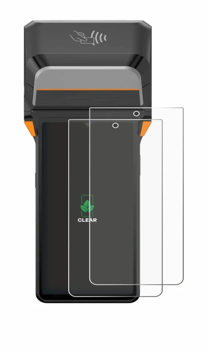 Image of the device Sunmi V3 Plus with a wide variety of screen protectors.