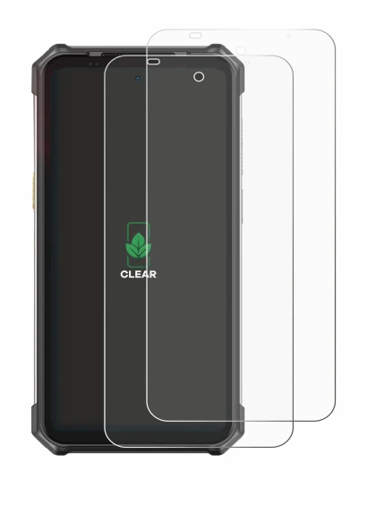 Image of the device Ulefone RugKing 5 Pro with a wide variety of screen protectors.