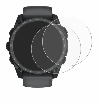 Image of the device Garmin Tactix 8 Amoled Cerakote (51 mm) with a wide variety of screen protectors.