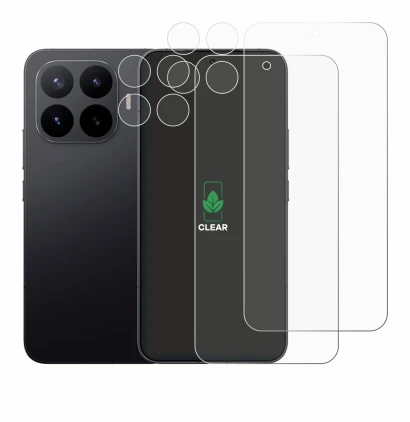 Image of the device Xiaomi 17T Pro (Front+Camera) with a wide variety of screen protectors.