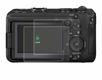 Image of the device Canon EOS R6 V with a wide variety of screen protectors.